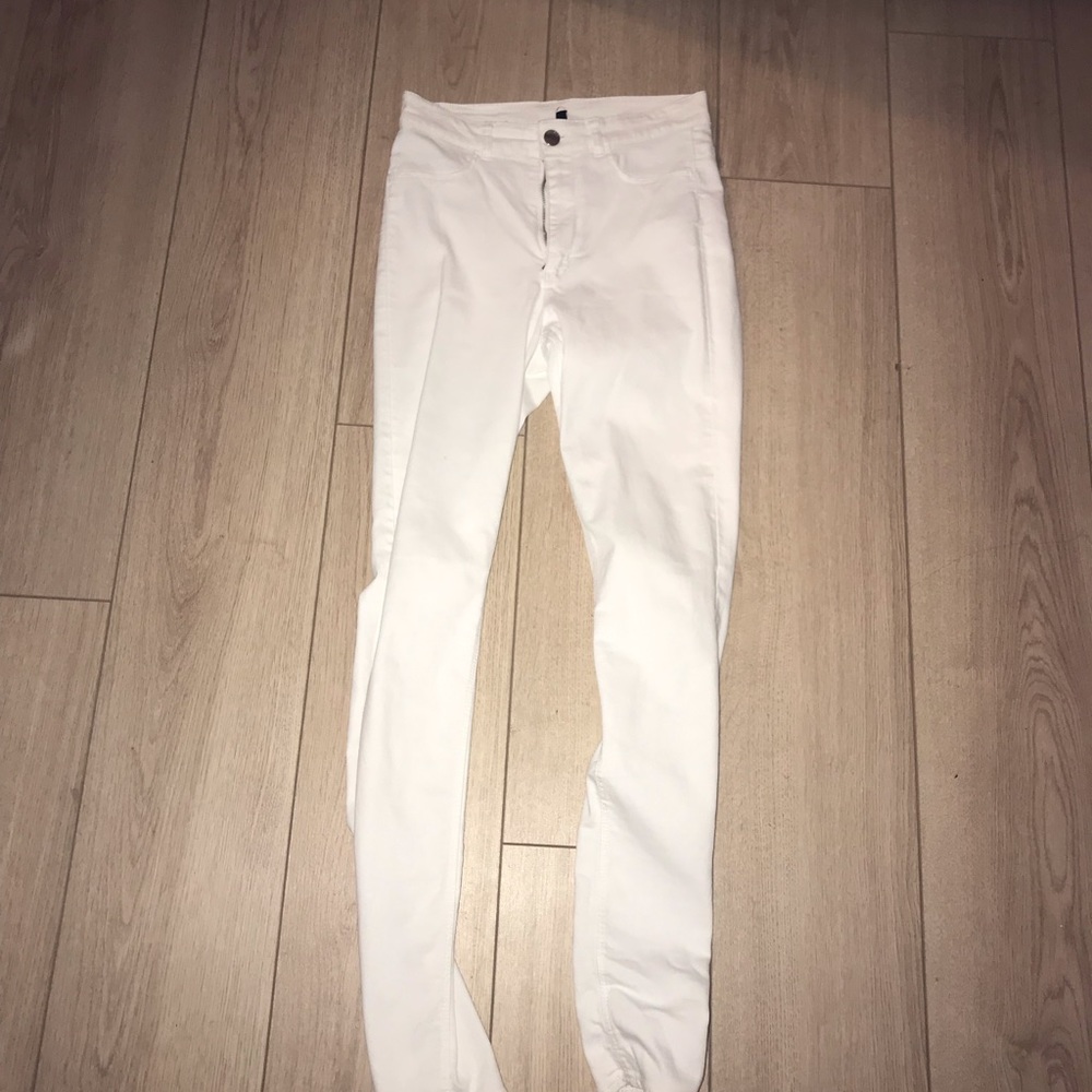 White pants high rise size 27